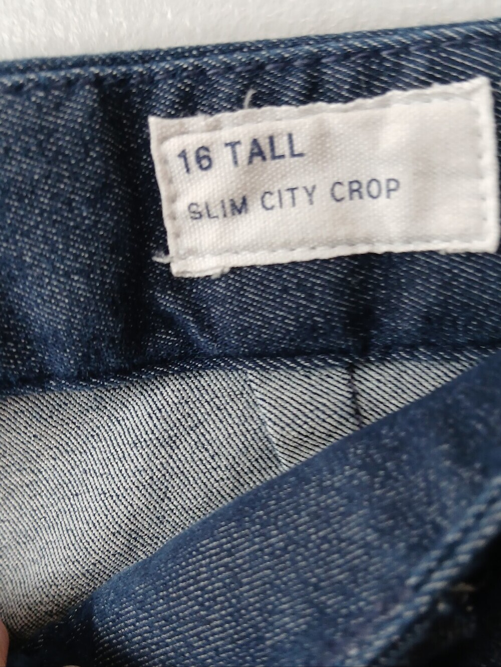 GAP Slim City Crop Denim Pants Womens 16 Tall Classic Office Casual - Picture 5 of 7